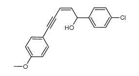 (Z)-1-(4-Chlorophenyl)-5-(4-methoxy-phenyl)-pent-2-en-4-yn-1-ol Structure