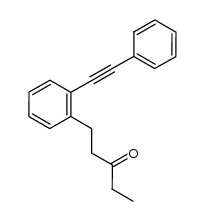 1-(2-(phenylethynyl)phenyl)pentan-3-one Structure