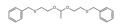 acetaldehyde-[bis-(2-benzylsulfanyl-ethyl)-acetal]结构式