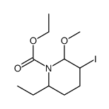 ethyl 6-ethyl-3-iodo-2-methoxypiperidine-1-carboxylate结构式