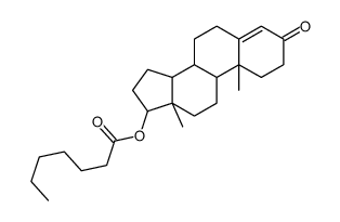 (10,13-dimethyl-3-oxo-1,2,6,7,8,9,11,12,14,15,16,17-dodecahydrocyclopenta[a]phenanthren-17-yl) heptanoate结构式