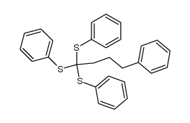 4-phenyl-1,1,1-tris(phenylthio)butane结构式