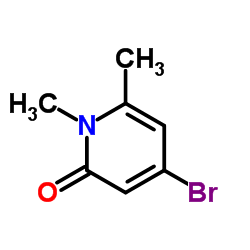 4-Bromo-1,6-dimethyl-2(1H)-pyridinone结构式