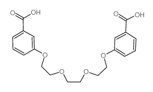 Benzoic acid, 3,3'-[1,2-ethanediylbis(oxy-2,1-ethanediyloxy)]bis- (en) Structure