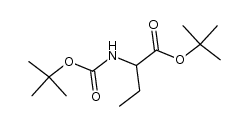 tert-butyl 2-((tert-butoxycarbonyl)amino)butanoate Structure