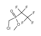 methyl (chloromethyl)(pentafluoroethyl)phosphinate结构式