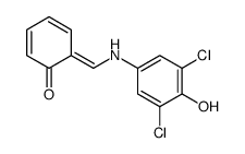 6-[(3,5-dichloro-4-hydroxyanilino)methylidene]cyclohexa-2,4-dien-1-one结构式