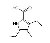 3,5-diethyl-4-methyl-1H-pyrrole-2-carboxylic acid Structure