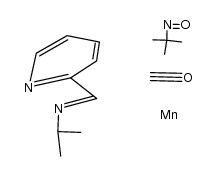 (t-Bu)N(O)Mn(CO)3(i-Pr-PyCa) Structure
