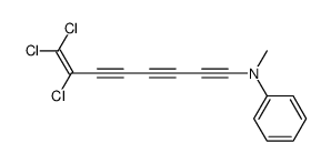 N-Methyl-N-(7,8,8-trichlor-7-octen-1,3,5-triinyl)anilin结构式