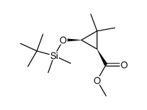 3,3-Dimethyl-c-2--r-1-cyclopropancarbonsaeure-methylester结构式
