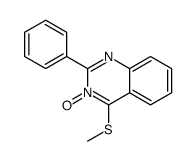 4-methylsulfanyl-3-oxido-2-phenylquinazolin-3-ium结构式