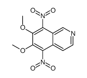 6,7-dimethoxy-5,8-dinitroisoquinoline结构式