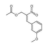 [(Z)-3-(3-methoxyphenyl)-2-nitroprop-2-enyl] acetate结构式