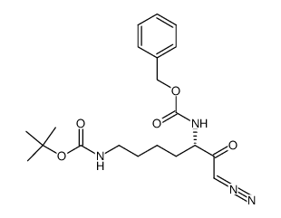 Cbz-(S)-Lys(Boc)-CHN2结构式