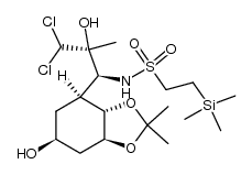 N-[3,3-dichloro-1-(hexahydro-6-hydroxy-2,2-dimethyl-1,3-benzodioxol-4-yl)-2-hydroxy-2-methylpropyl]-2-(trimethylsilyl)ethanesulfonamide结构式