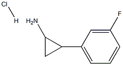 2-(3-fluorophenyl)cyclopropanamine hydrochloride Structure