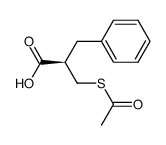 (R)-α-[(Acetylthio)methyl]benzenepropanoic Acid结构式