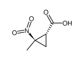 Cyclopropanecarboxylic acid, 2-methyl-2-nitro-, trans- (9CI) Structure