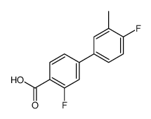 3,4-二氟-3-甲基-[1,1-联苯]-4-羧酸结构式