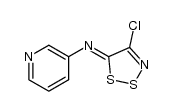 (Z)-N-(4-chloro-5H-1,2,3-dithiazol-5-ylidene)pyridin-3-amine Structure