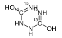 1,2-Hydrazinedicarboxamide-13C2,15N2 Structure