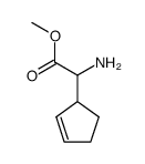 2-Cyclopentene-1-acetic acid,-alpha--amino-,methyl ester structure