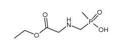 N-[(hydroxy-methylphosphinyl)methyl]glycine ethyl ester结构式
