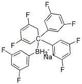 Borate(1-), tetrakis(3,5-difluorophenyl)-, sodiuM(1:1) structure