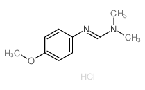 Methanimidamide,N'-(4-methoxyphenyl)-N,N-dimethyl-, hydrochloride (1:1) Structure