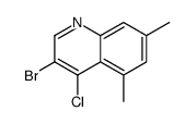 3-bromo-4-chloro-5,7-dimethylquinoline结构式