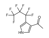 1-[4-(1,1,2,2,3,3,3-heptafluoropropyl)-1H-pyrrol-3-yl]ethanone Structure