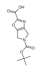 5-(tert-butoxycarbonyl)-5,6-dihydro-4H-pyrrolo[3,4-d]oxazole-2-carboxylicacid Structure