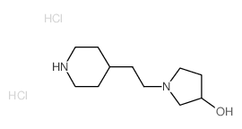 1-[2-(4-Piperidinyl)ethyl]-3-pyrrolidinol dihydrochloride Structure
