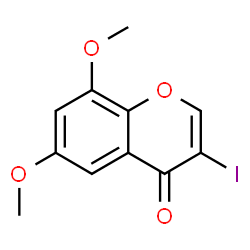 3-iodo-6,8-dimethoxy-4H-chromen-4-one结构式