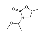 3-(1-methoxyethyl)-5-methyl-1,3-oxazolidin-2-one结构式