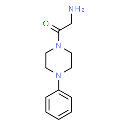 2-Amino-1-(4-phenylpiperazin-1-yl)ethan-1-one dihydrochloride结构式