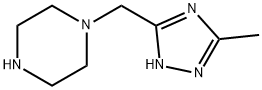 1-((5-methyl-1H-1,2,4-triazol-3-yl)methyl)piperazine Structure
