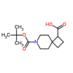 7-[(tert-butoxy)carbonyl]-7-azaspiro[3.5]nonane-1-carboxylic acid structure