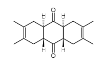 2,3,6,7-tetramethyl-1,4,4aα,5,8,8aβ,9aβ,10aα-octahydroanthracene-9,10-dione Structure