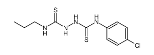 1-propyl-6-(4'-chlorophenyl)-2,5-dithiobiurea结构式