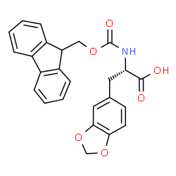 Fmoc-(S)-2-amino-3-(benzo[d][1,3]dioxol-5-yl)propanoicacid structure