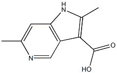 2,6-DiMethyl-5-azaindole-3-carboxylic acid结构式