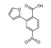 2-(furan-2-yl)-4-nitrobenzoic acid Structure