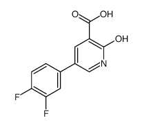 5-(3,4-difluorophenyl)-2-oxo-1H-pyridine-3-carboxylic acid结构式