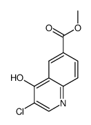 methyl 3-chloro-4-hydroxyquinoline-6-carboxylate结构式