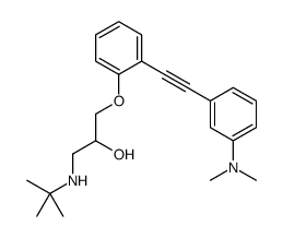 1-(tert-butylamino)-3-[2-[2-[3-(dimethylamino)phenyl]ethynyl]phenoxy]propan-2-ol Structure