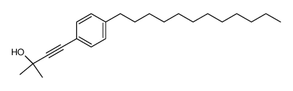 4-(4-dodecylphenyl)-2-methylbut-3-yn-2-ol结构式