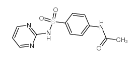 4'-(pyrimidin-2-ylsulphamoyl)acetanilide Structure