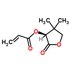 (3S)-4,4-Dimethyl-2-oxotetrahydro-3-furanyl acrylate Structure